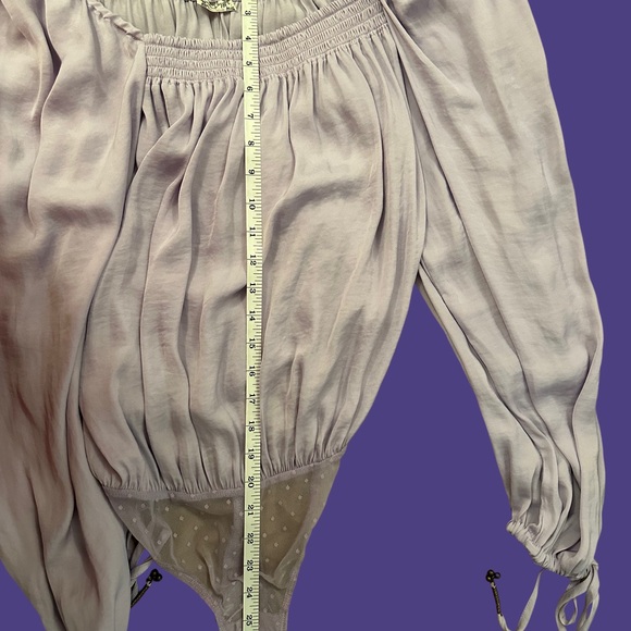 Intimately Free People Another Round Women's Sz S Lavender Square Neck Bodysuit - Picture 9 of 12